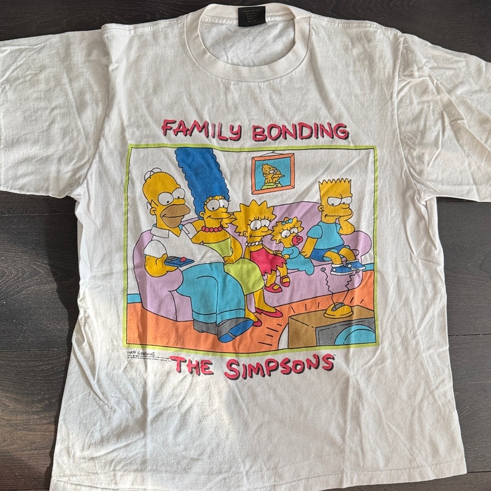 The Simpsons Family Bonding Shirt - White